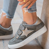 Basket scratch femme vert kaki étoile - Jade - Casualmode.fr