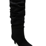 BOTTES NOIRES SLOUCHY – TALON FIN ÉLÉGANT - Casualmode.fr