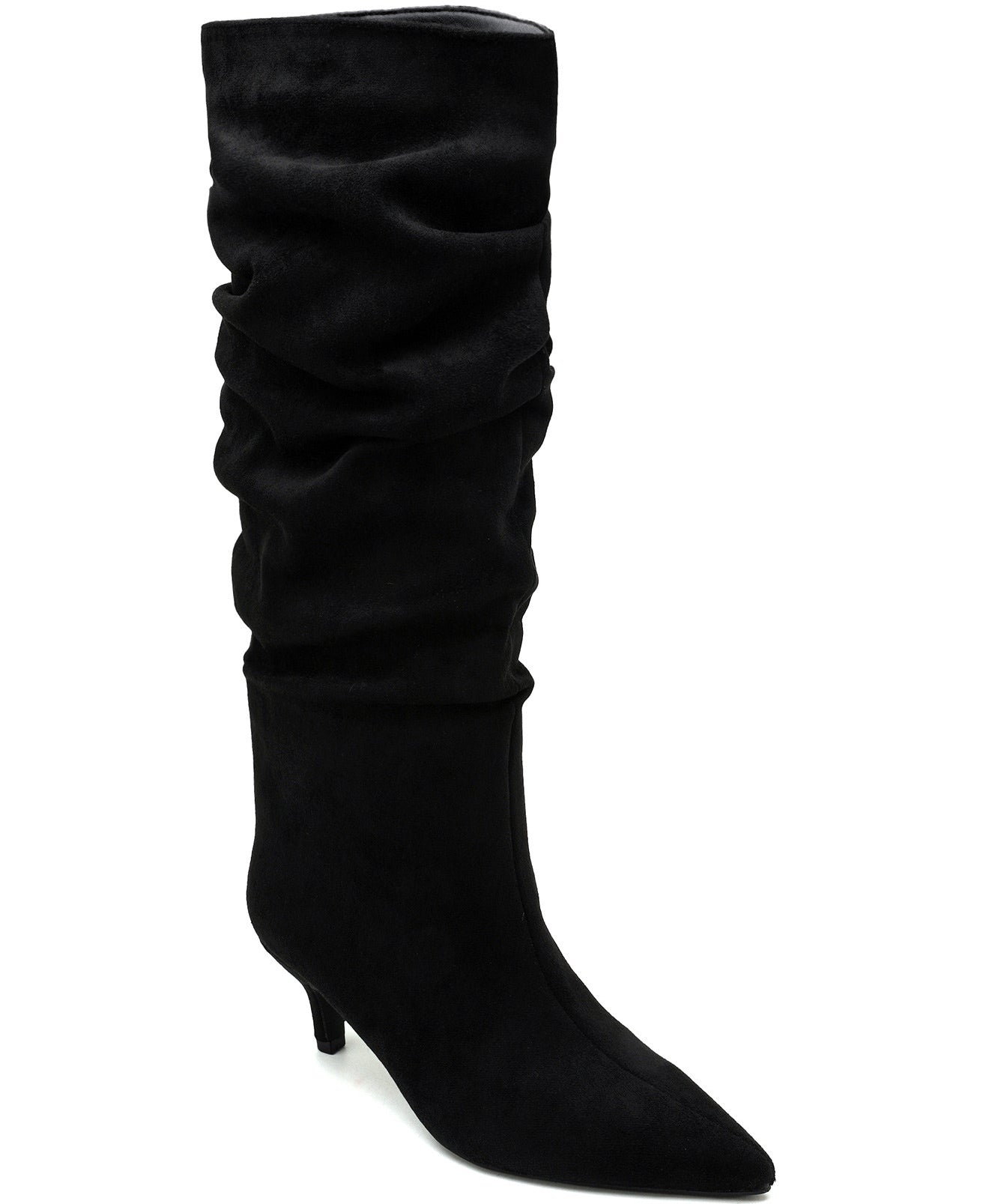 BOTTES NOIRES SLOUCHY – TALON FIN ÉLÉGANT - Casualmode.fr
