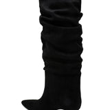 BOTTES NOIRES SLOUCHY – TALON FIN ÉLÉGANT - Casualmode.fr