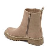 BOTTINES CHELSEA TAUPE EN SUÉDINE AVEC SEMELLE ÉPAISSE - Casualmode.fr