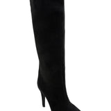 BOTTES NOIRES EN SUÉDINE – TALON AIGUILLE ÉLÉGANT - Casualmode.fr