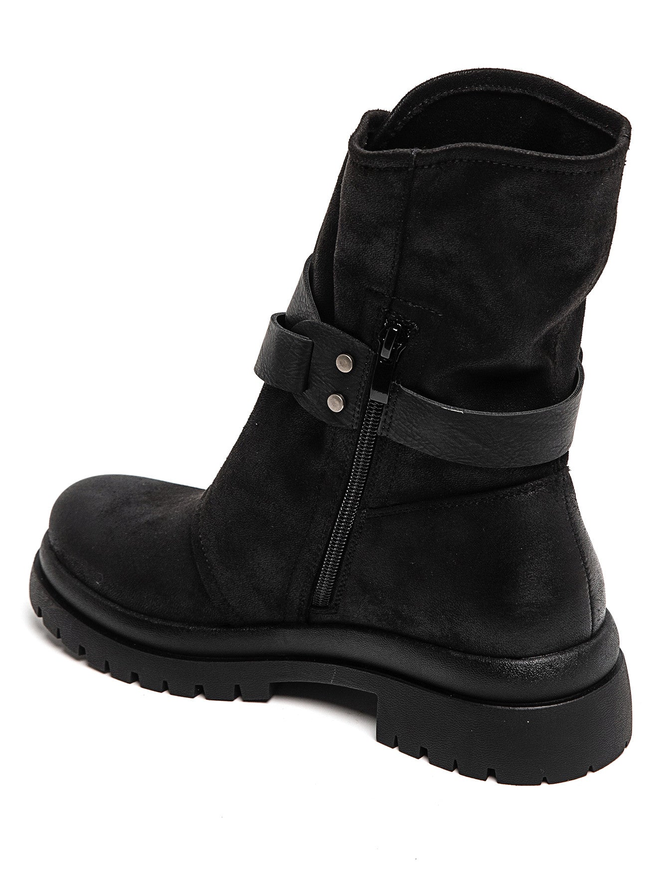 BOTTES NOIRES BIKER – STYLE URBAIN TENDANCE - Casualmode.fr