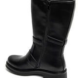 BOTTES NOIRES BIKER – DÉTAILS BOUCLES ET POCHETTE - Casualmode.fr