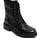 RANGERS NOIRES À LACETS AVEC SEMELLE CRANTÉE - Casualmode.fr