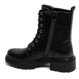 RANGERS NOIRES À LACETS AVEC SEMELLE CRANTÉE - Casualmode.fr