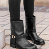 BOTTINES NOIRES – STYLE BIKER CHIC - Casualmode.fr