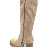 CUISSARDES BEIGE – TALON HAUT ET SEMELLE CRANTÉE - Casualmode.fr