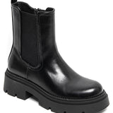 BOTTINES CHELSEA NOIRES – SEMELLE CRANTÉE TENDANCE - Casualmode.fr