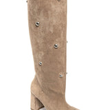 BOTTES BEIGE HAUTES À PERLES – ÉLÉGANCE ET TENDANCE - Casualmode.fr