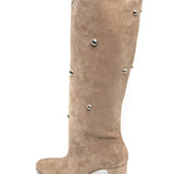 BOTTES BEIGE HAUTES À PERLES – ÉLÉGANCE ET TENDANCE - Casualmode.fr