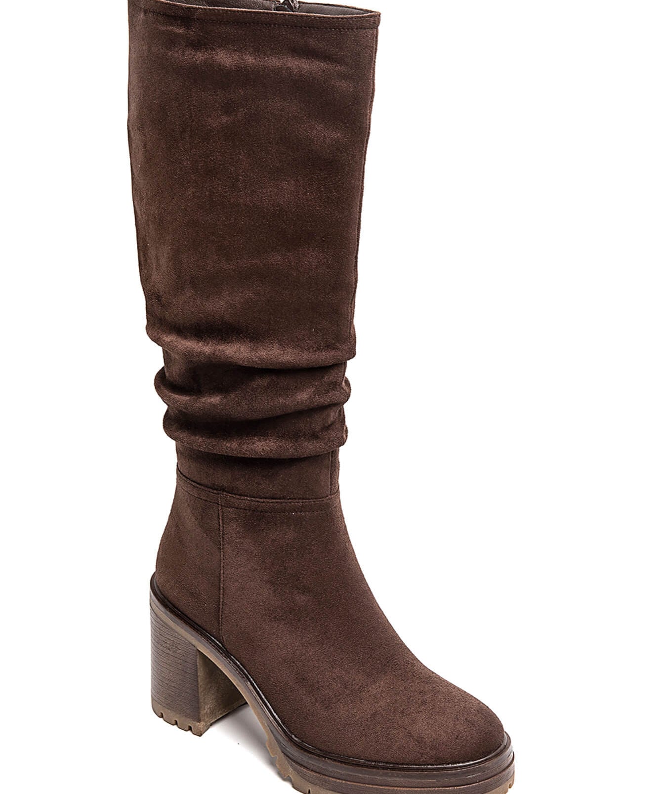 CUISSARDES MARRON À TALON ÉPAIS - Casualmode.fr