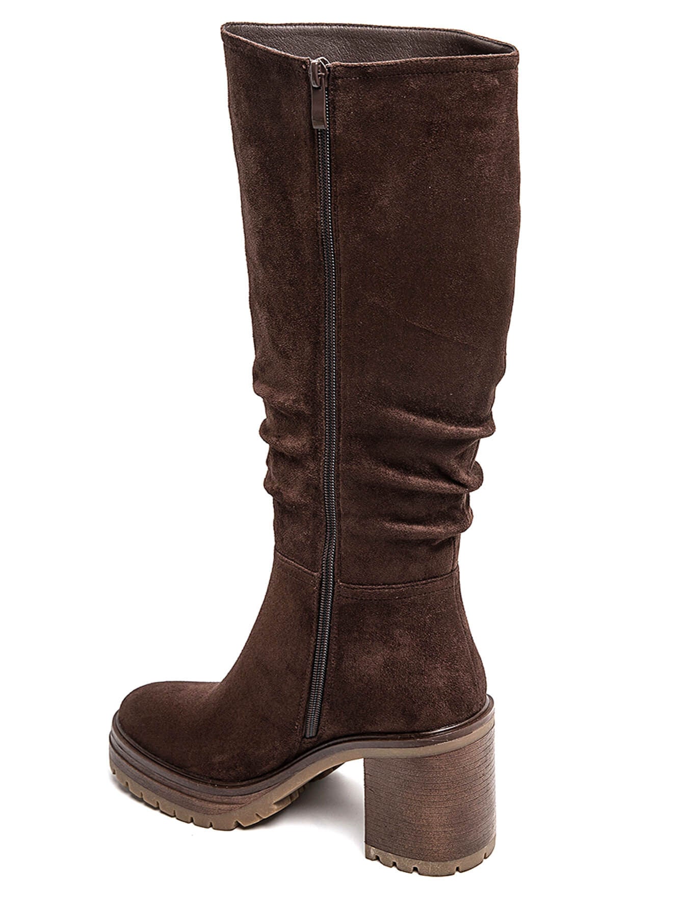 CUISSARDES MARRON À TALON ÉPAIS - Casualmode.fr