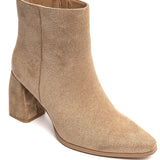 BOTTINES BEIGE À TALON BLOC – STYLE ÉLÉGANT ET TENDANCE - Casualmode.fr