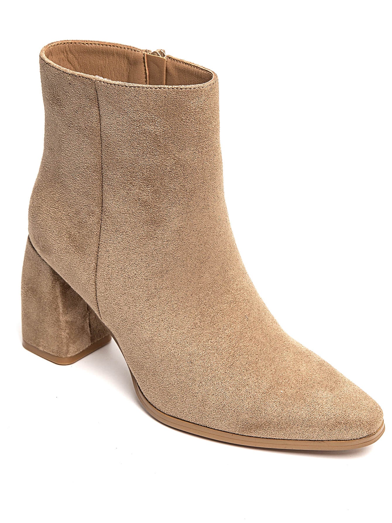 BOTTINES BEIGE À TALON BLOC – STYLE ÉLÉGANT ET TENDANCE - Casualmode.fr