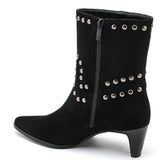 BOTTINES NOIRES À CLOUS – STYLE ROCK CHIC - Casualmode.fr