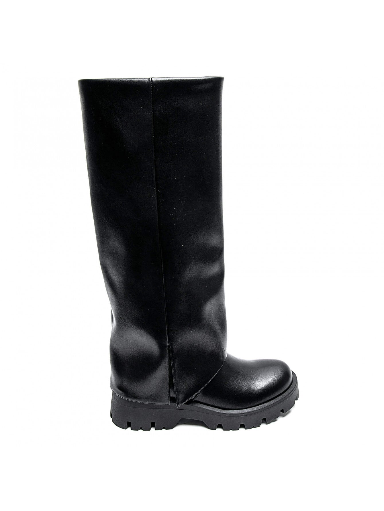 BOTTES NOIRES FEMME HAUTES – SEMELLE CRANTÉE TALON 5 CM - Casualmode.fr