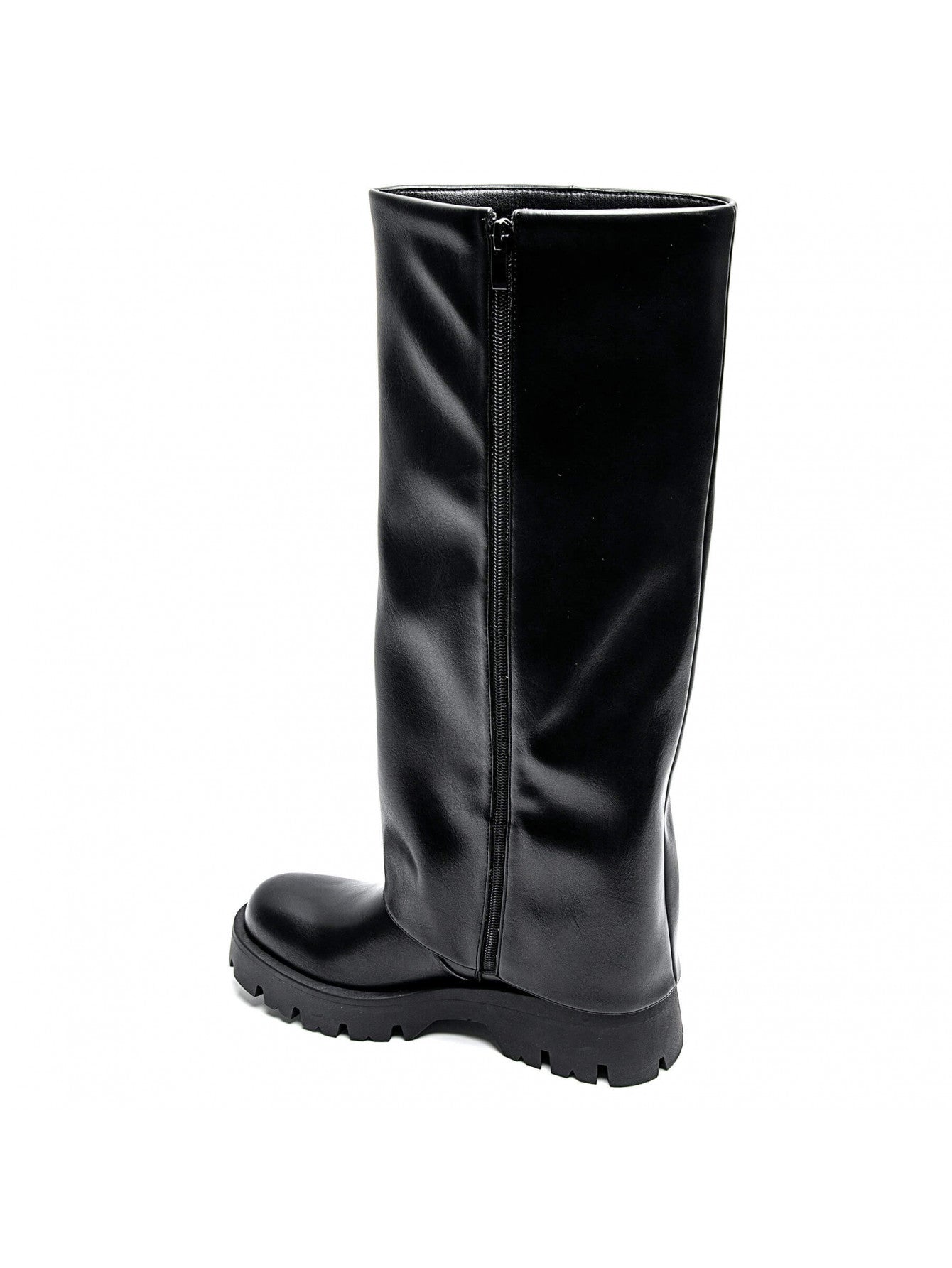 BOTTES NOIRES FEMME HAUTES – SEMELLE CRANTÉE TALON 5 CM - Casualmode.fr