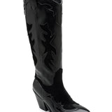 BOTTES COWBOY NOIRES – STYLE WESTERN TENDANCE - Casualmode.fr