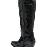 BOTTES COWBOY NOIRES – STYLE WESTERN TENDANCE - Casualmode.fr