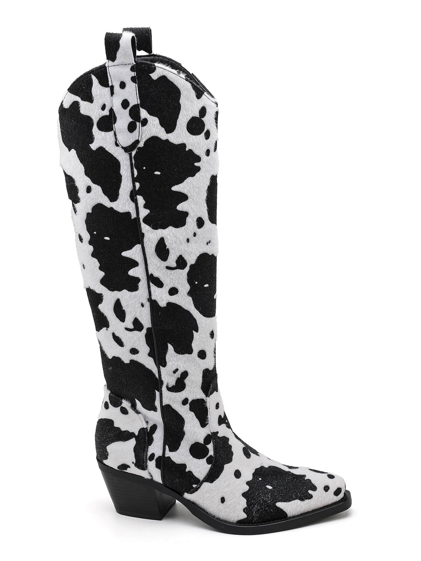 BOTTES IMPRIMÉ VACHE – TENDANCE COWGIRL CHIC - Casualmode.fr