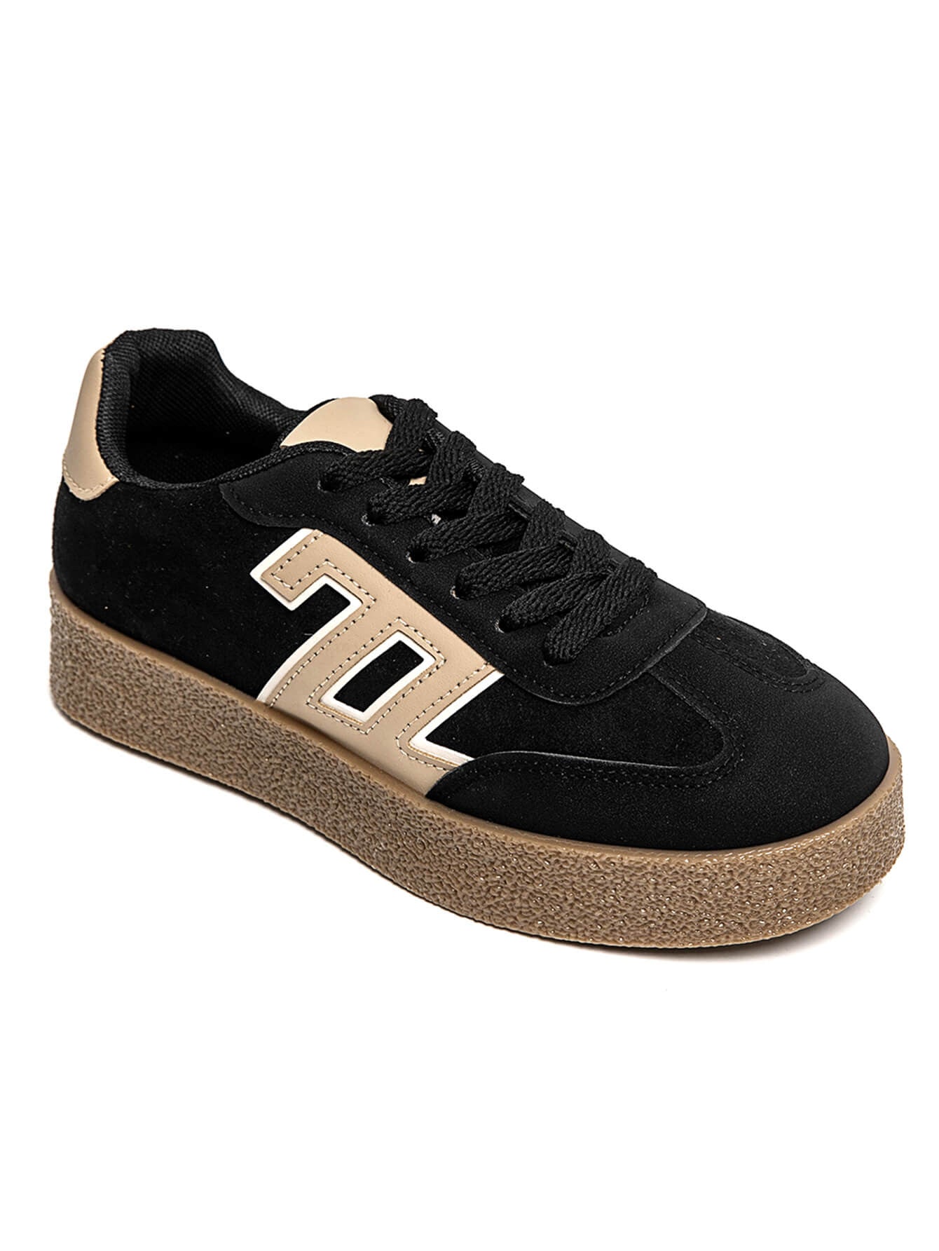 BASKETS FEMME NOIRES CASUAL - Casualmode.fr