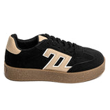 BASKETS FEMME NOIRES CASUAL - Casualmode.fr