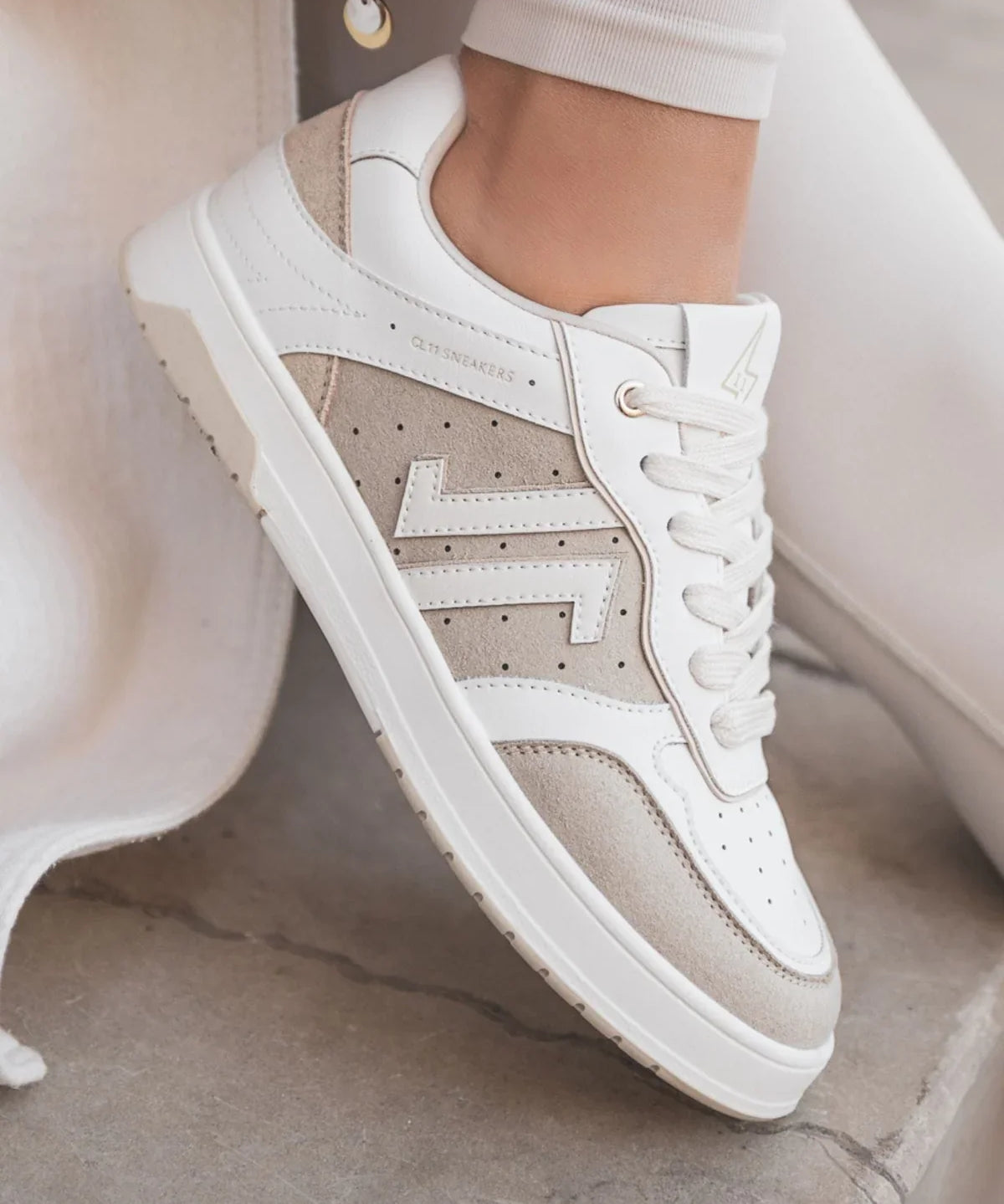 CL11 SNEAKERS - CL94-BEIGE - Casualmode.fr