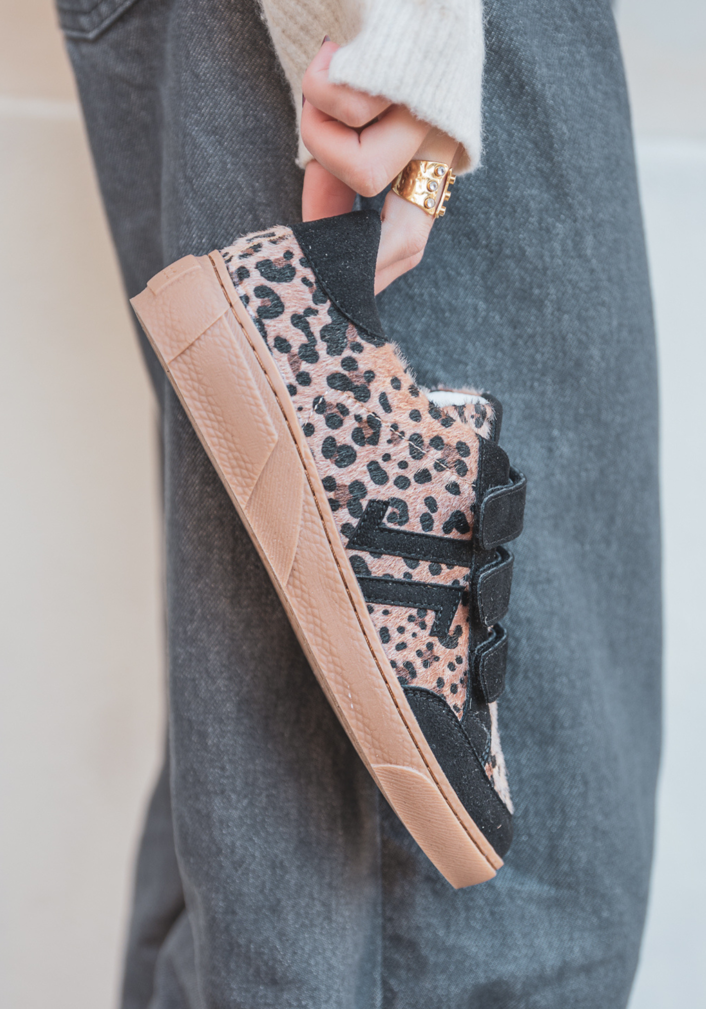 CL11 SNEAKERS - CL92-BLACK-LEO - Casualmode.fr