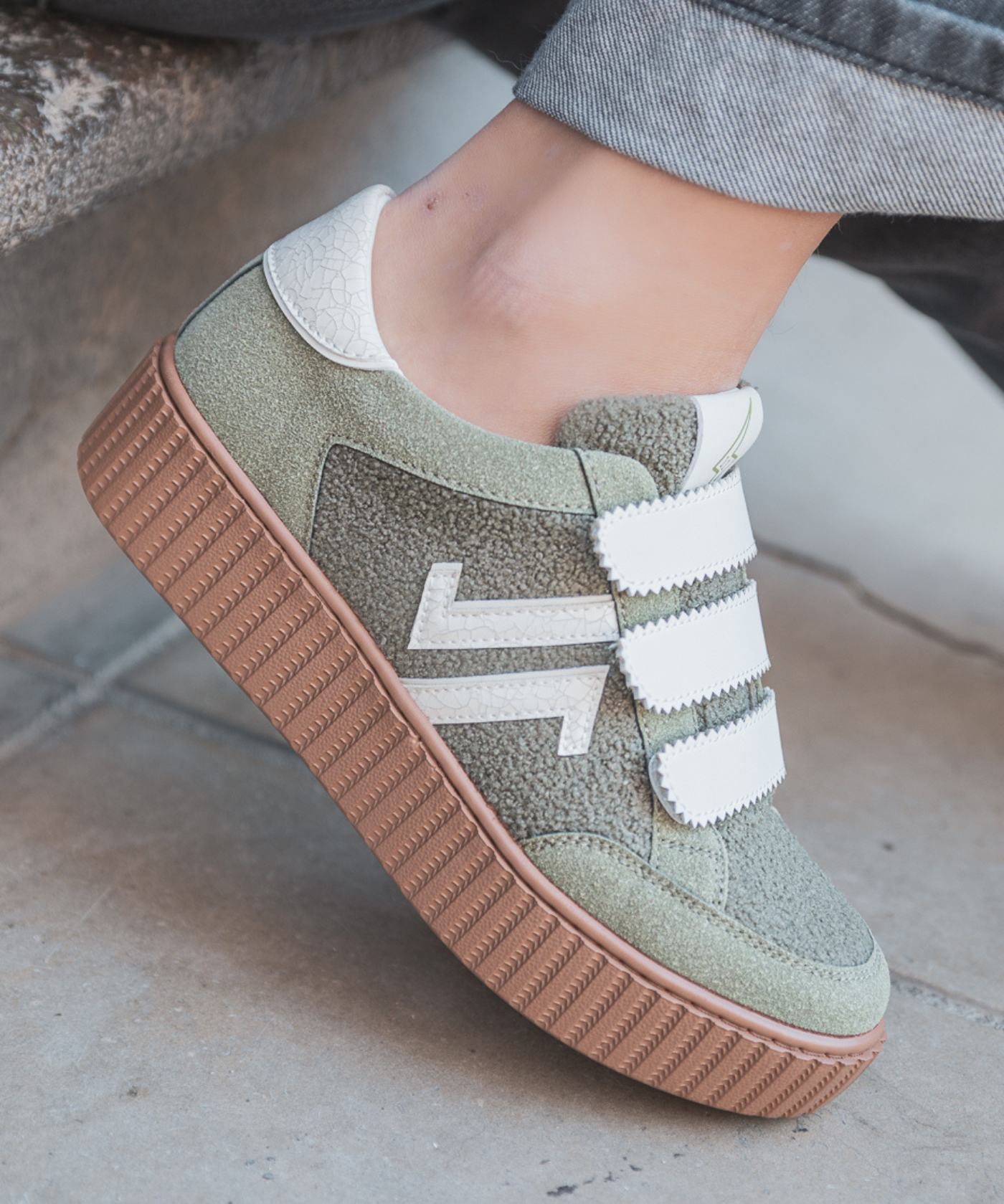 CL11 SNEAKERS - CL91-KHAKI - Casualmode.fr