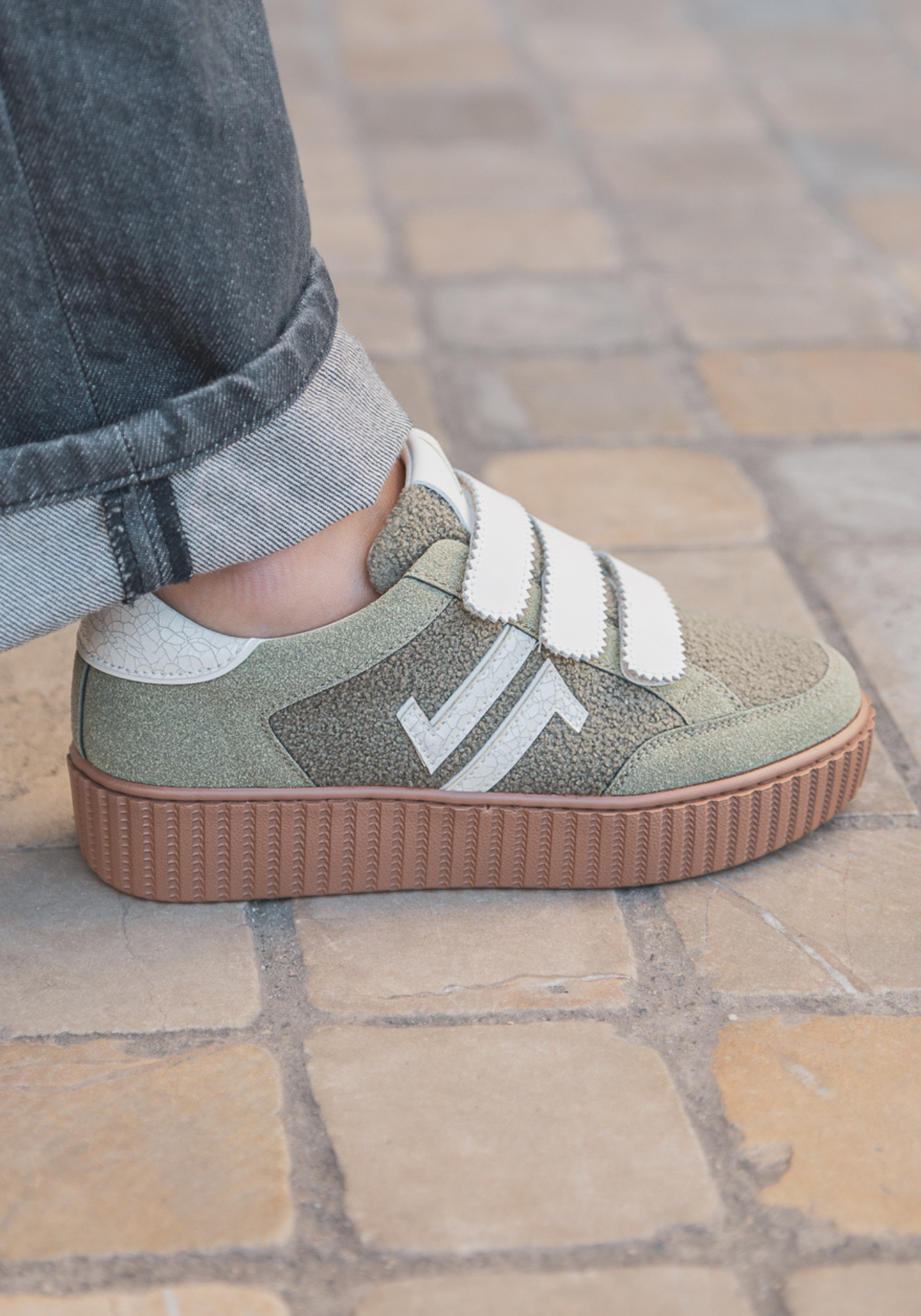CL11 SNEAKERS - CL91-KHAKI - Casualmode.fr