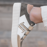 CL11 SNEAKERS - CL91-KHAKI-GOLD - Casualmode.fr