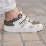 CL11 SNEAKERS - CL91-KHAKI-GOLD - Casualmode.fr