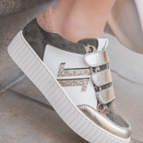 CL11 SNEAKERS - CL91-KHAKI-GOLD - Casualmode.fr