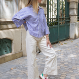 BASKETS BLANCHES ET ROUGES À BANDES ORANGE - Casualmode.fr