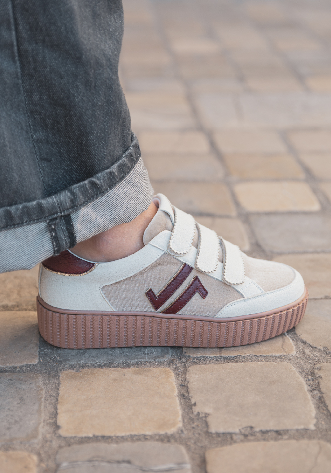 CL11 SNEAKERS - CL91-BEIGE - Casualmode.fr