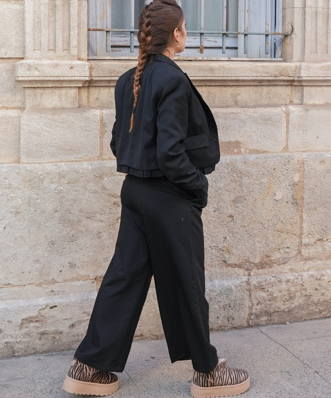 BOTTINES FOURRÉES PLATEFORME IMPRIMÉ ZÈBRE - Casualmode.fr