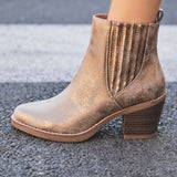 BOOTS FEMME À TALON BLOCS – STYLE WESTERN CHIC - Casualmode.fr