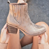 BOOTS FEMME À TALON BLOCS – STYLE WESTERN CHIC - Casualmode.fr