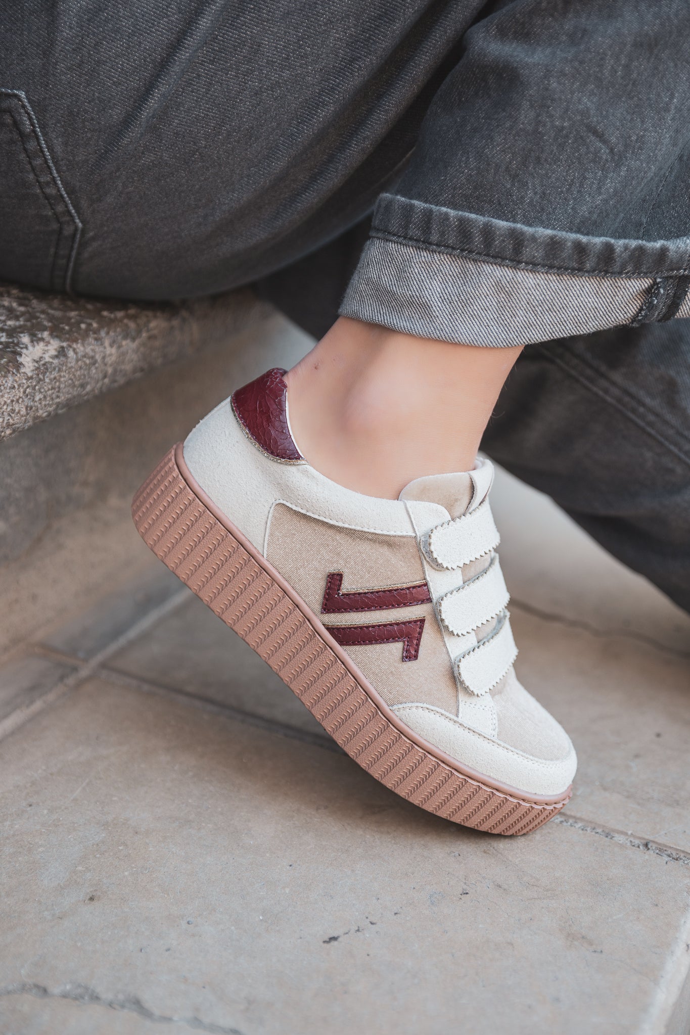 CL11 SNEAKERS - CL91-BEIGE - Casualmode.fr