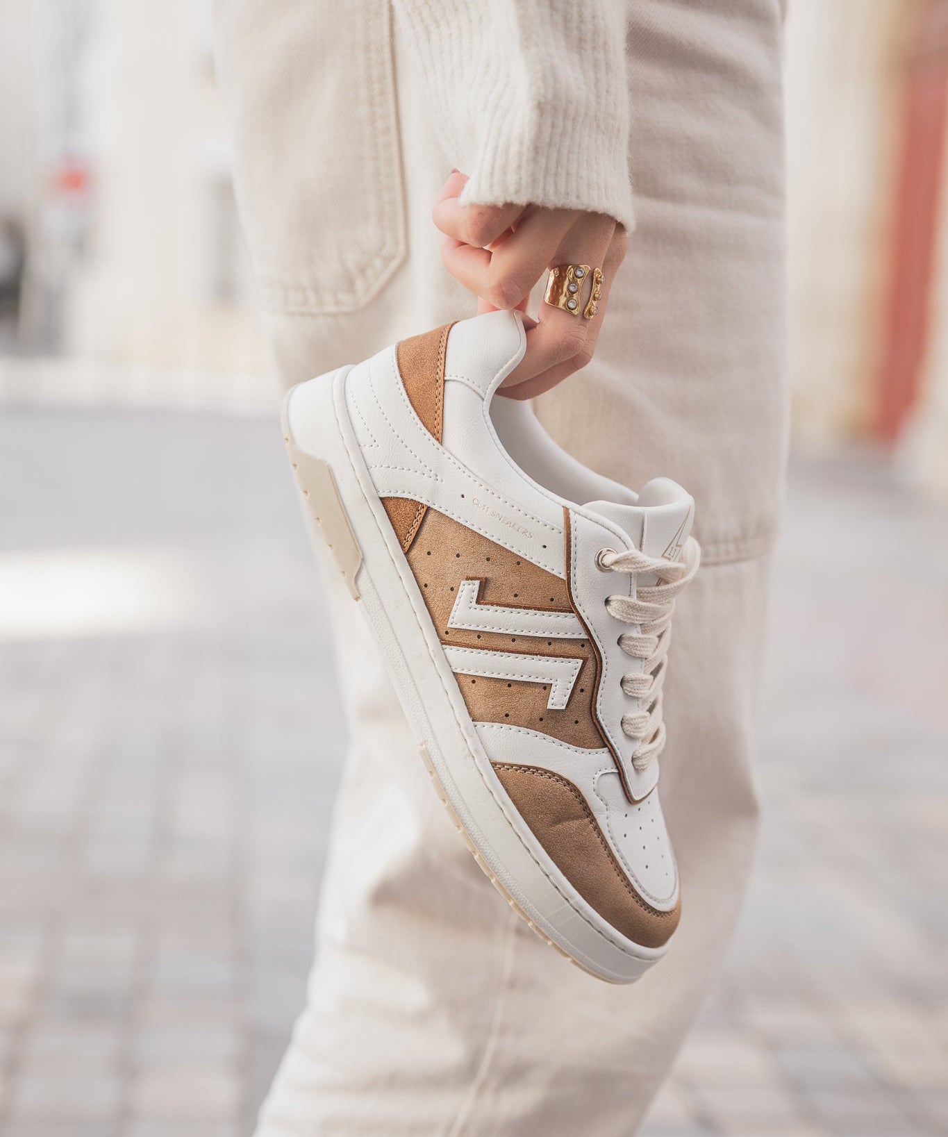 CL11 SNEAKERS - CL94-CAMEL - Casualmode.fr