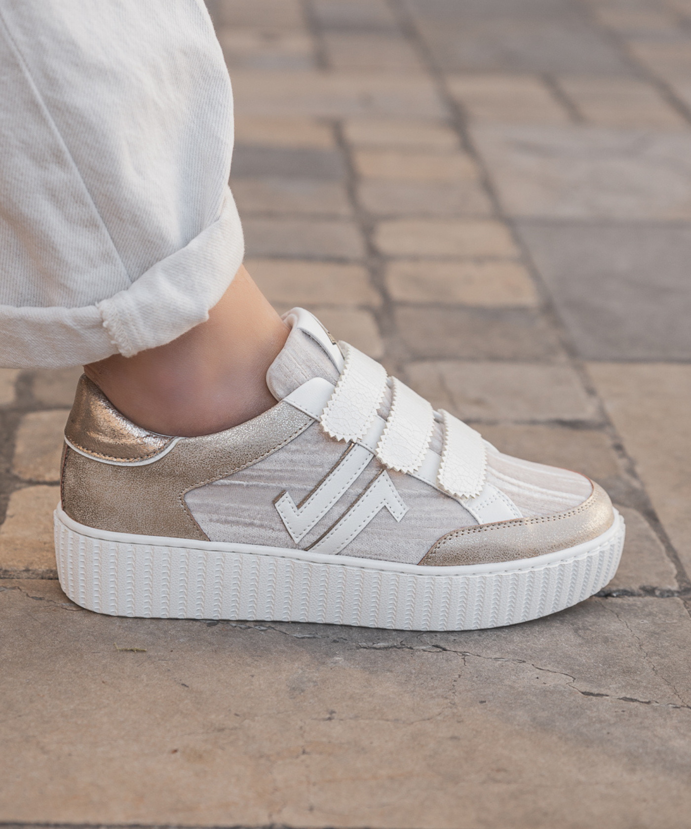 CL11 SNEAKERS - CL91-GOLD - Casualmode.fr