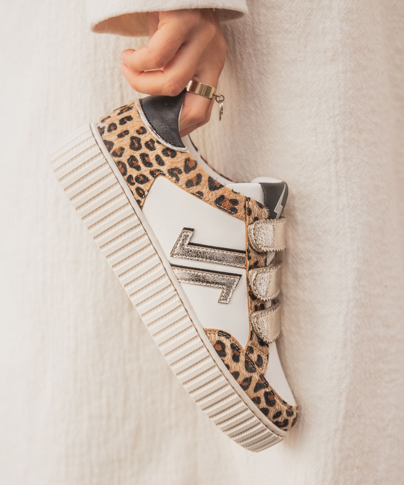 CL11 SNEAKERS - CL91-LEO-WHITE - Casualmode.fr