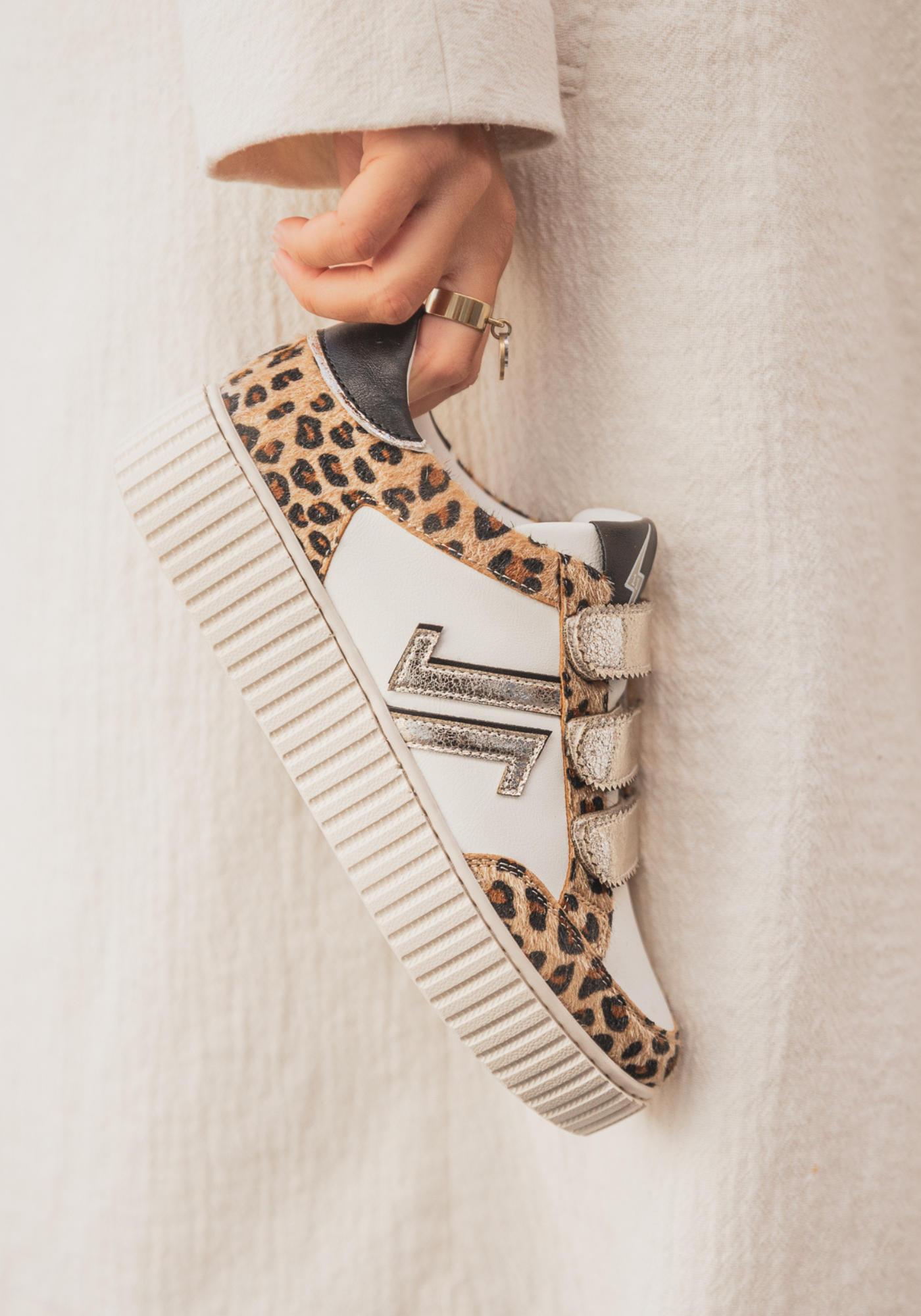 CL11 SNEAKERS - CL91-LEO-WHITE - Casualmode.fr