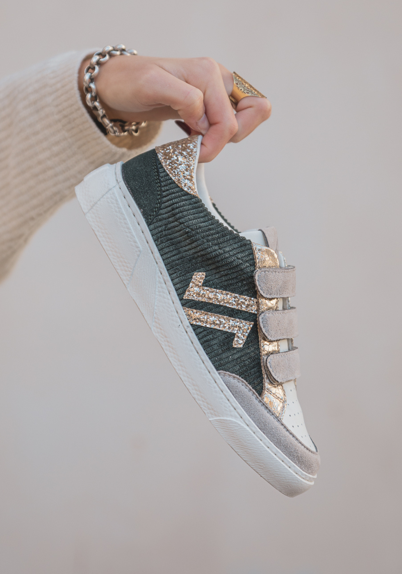 CL11 SNEAKERS - CL92-KHAKI - Casualmode.fr