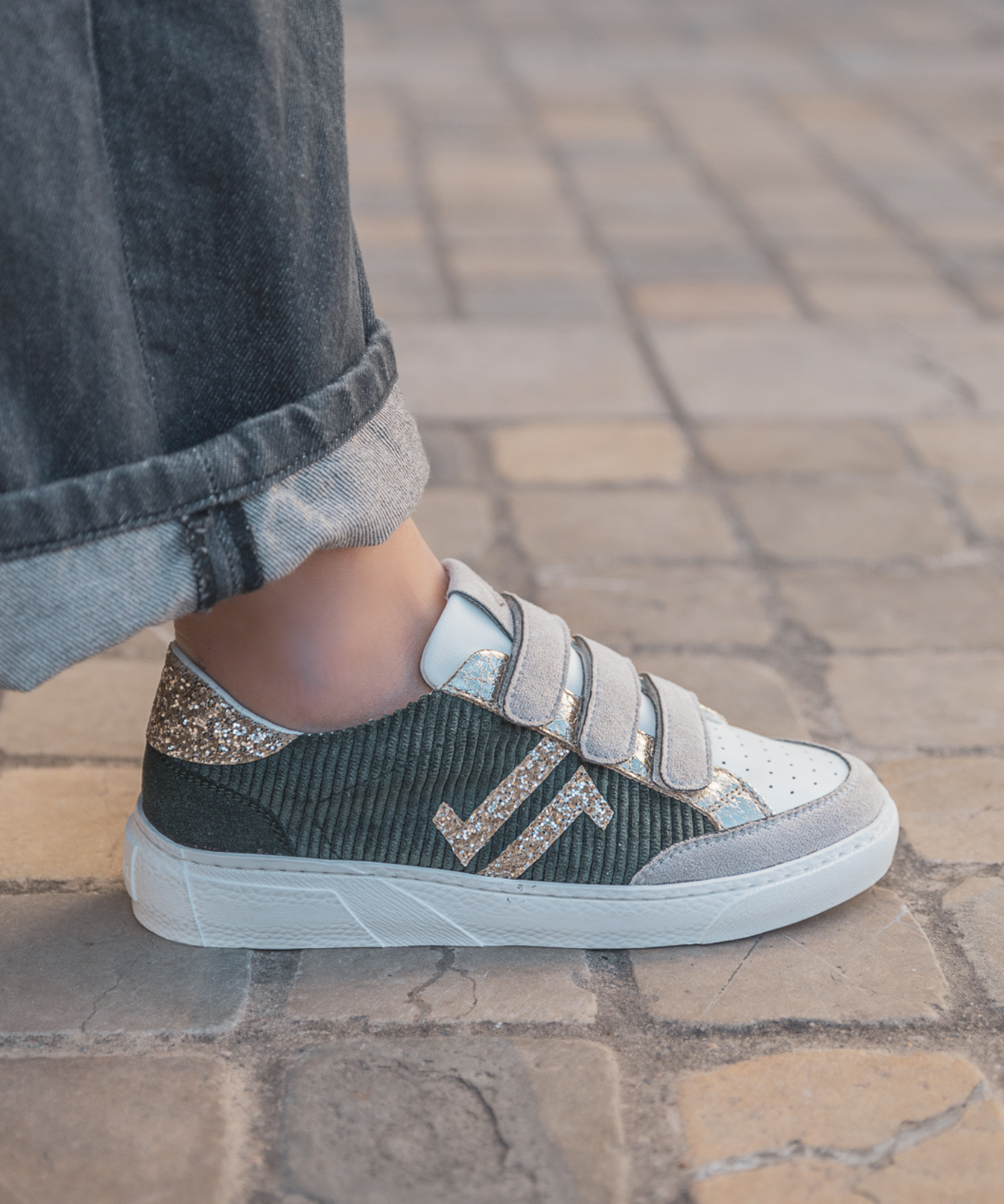 CL11 SNEAKERS - CL92-KHAKI - Casualmode.fr