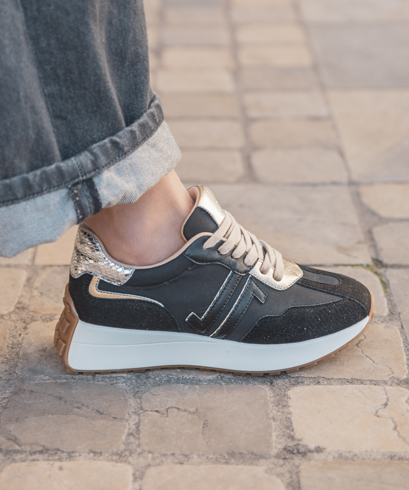 CL11 SNEAKERS - CL93-BLACK - Casualmode.fr