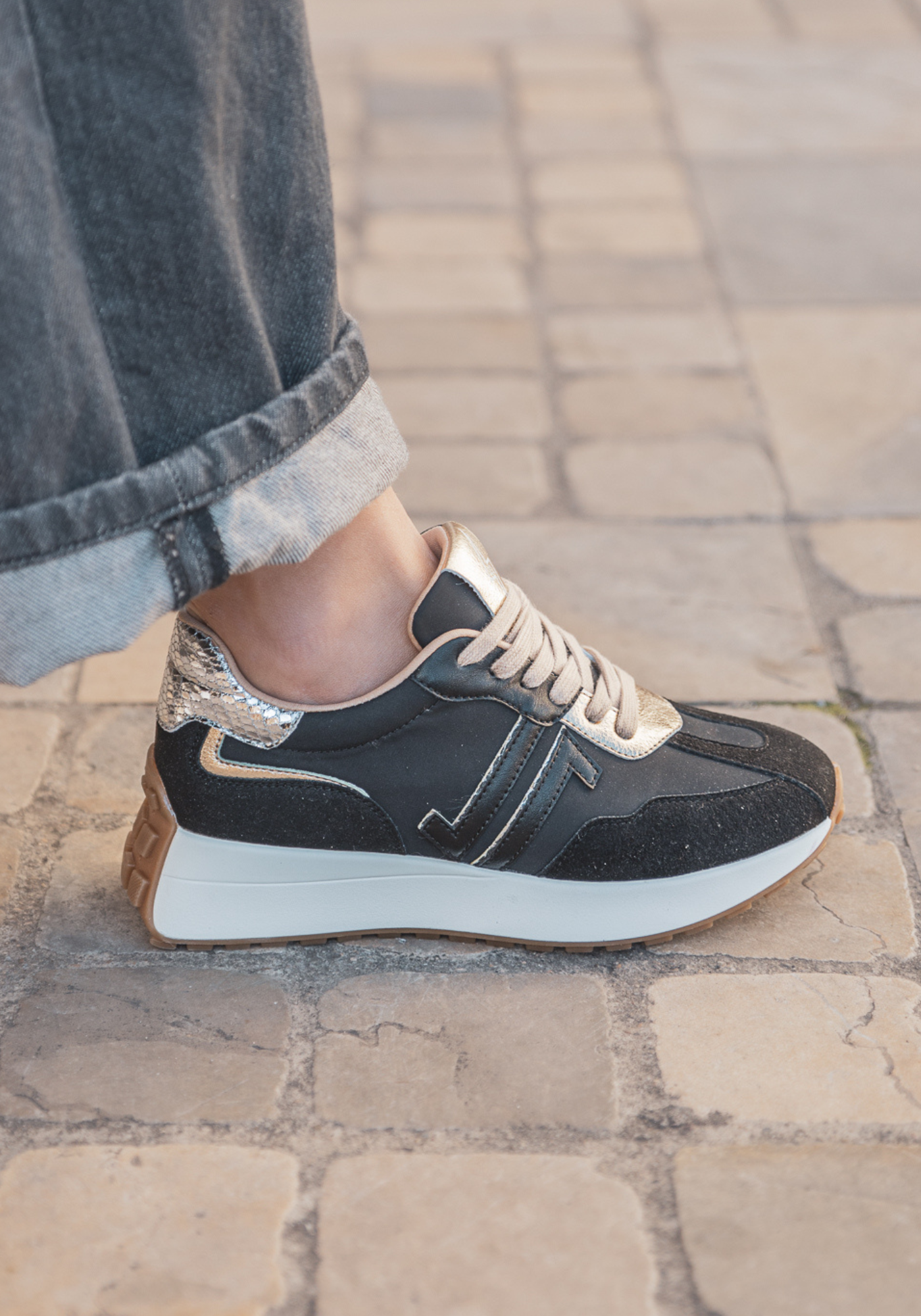 CL11 SNEAKERS - CL93-BLACK - Casualmode.fr