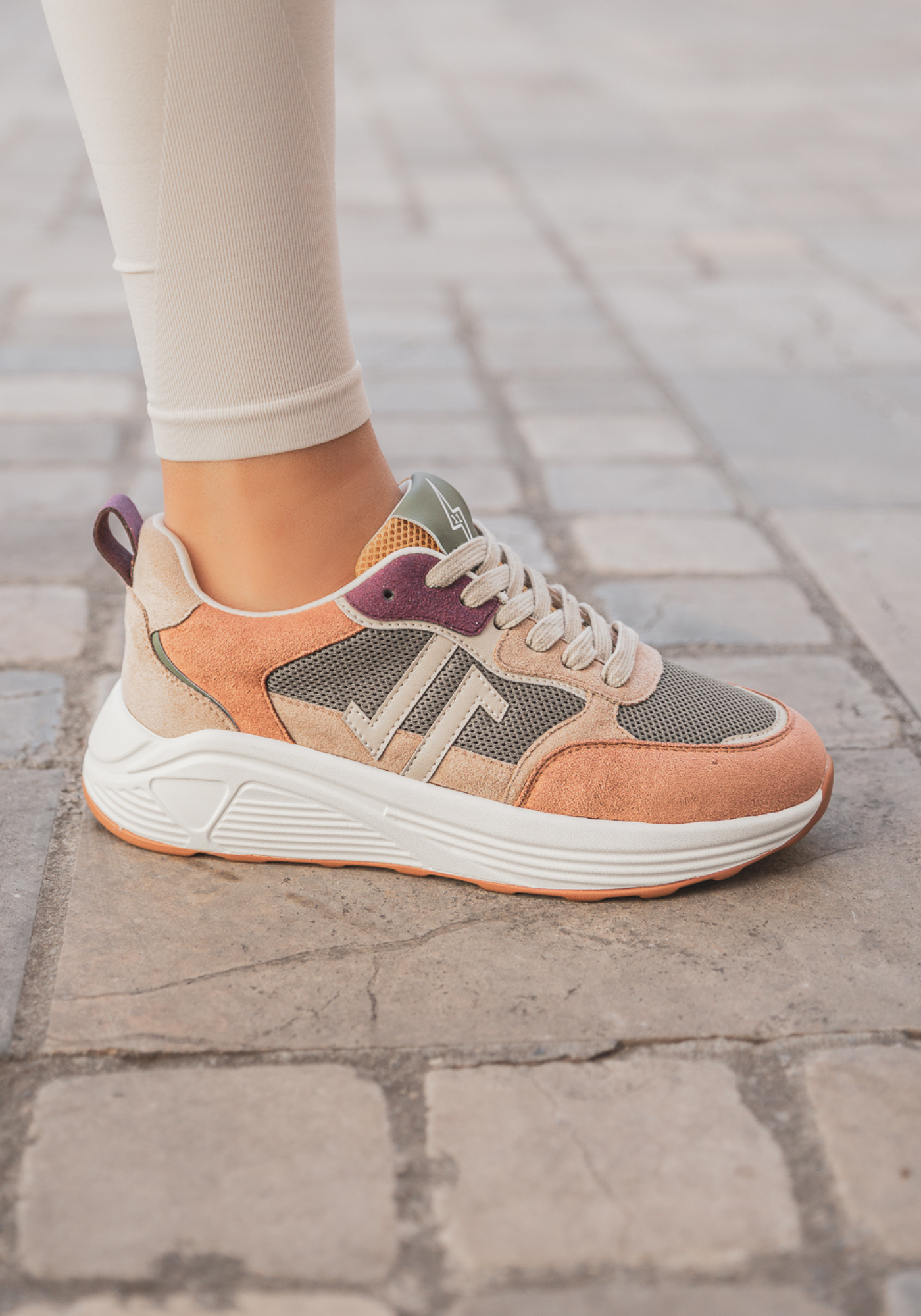 CL11 SNEAKERS - CL95-PEACH - Casualmode.fr
