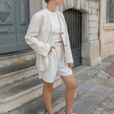 SNEAKERS BLANCHES ET CHOCOLAT - Casualmode.fr